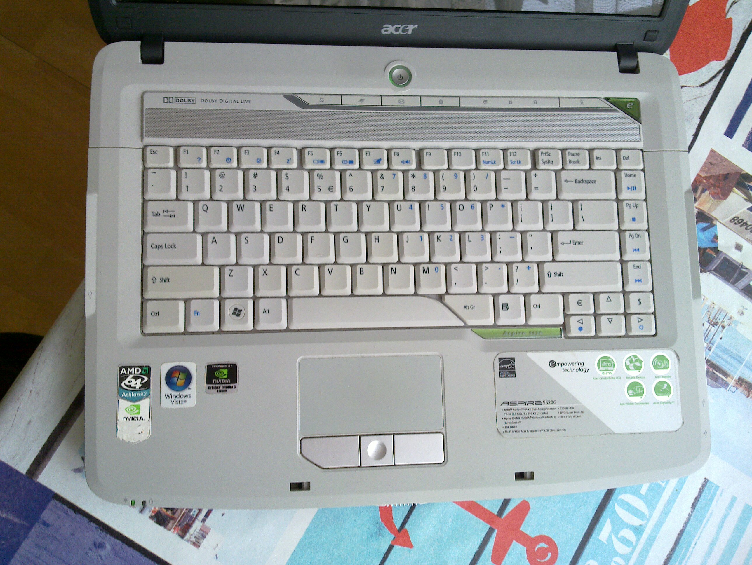 Acer aspire 5520g апгрейд