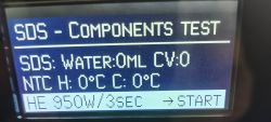 Siemens Coffee Machine Components Test Siemens TE803509DE/0 EQ.8 coffee machine components test screen.