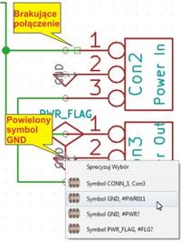 KiCad - Dziwne zachowanie KiCada - Zmiania VCC na GND