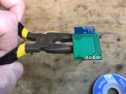 WiFi Module on Circuit Board WiFi module on a circuit board with a holder.