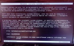 Komunikat błędu Menedżera rozruchu Windows z kodem 0xc0000428 i ścieżką pliku winload.exe