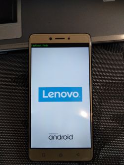 Lenovo K6 Note - "Fastboot mode"