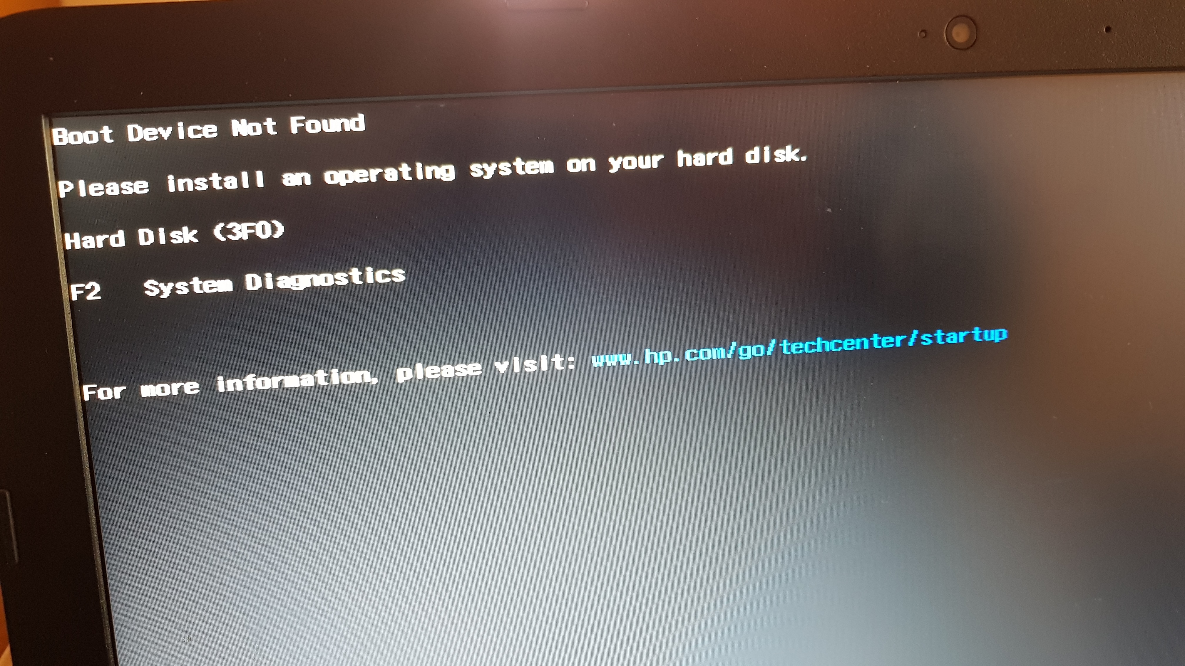 No booting device ноутбук