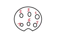 Podłączenie kolorofonu z wejściem DIN 45322 do wieży Panasonic SA-PM45