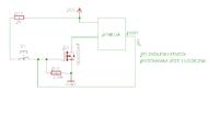 Zasilanie układów ATMega - układ załączania przyciskiem monostabilnym