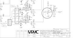 Schemat elektryczny centrali FAAC z zaznaczonymi komponentami i połączeniami