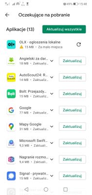 Problem z pamięcią wewnętrzną - HUAWEI CUN-L21. Android 5.1. Kończy się miejsce 