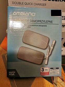 Opakowanie elektrod samoprzylepnych marki Ambiano, zawierające 4 sztuki.
