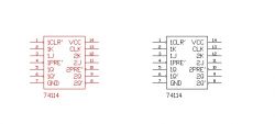 Rejestr przesuwny i binary ripple counter na chipie 74114
