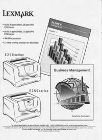 Lexmark E350 - Brudzenie papieru kredowego, toner nie utrwala się poprawnie