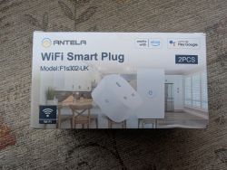 Antela WiFi Smart Plug Box Box of Antela WiFi Smart Plug, model F1s302-UK.
