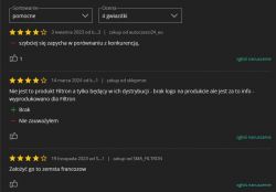 Opinie klientów na temat filtra paliwa Filtron