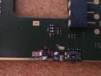 Nokia N73-1 - Wlutowanie przycisku podgłaszania Nokia N73-1 - Wlutowanie przycisku podgłaszania