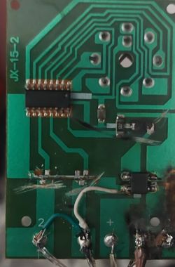 Uszkodzony sterownik światełek LED z 6 trybami pracy - przepięcie, naprawa, USB, moduł, połączenie