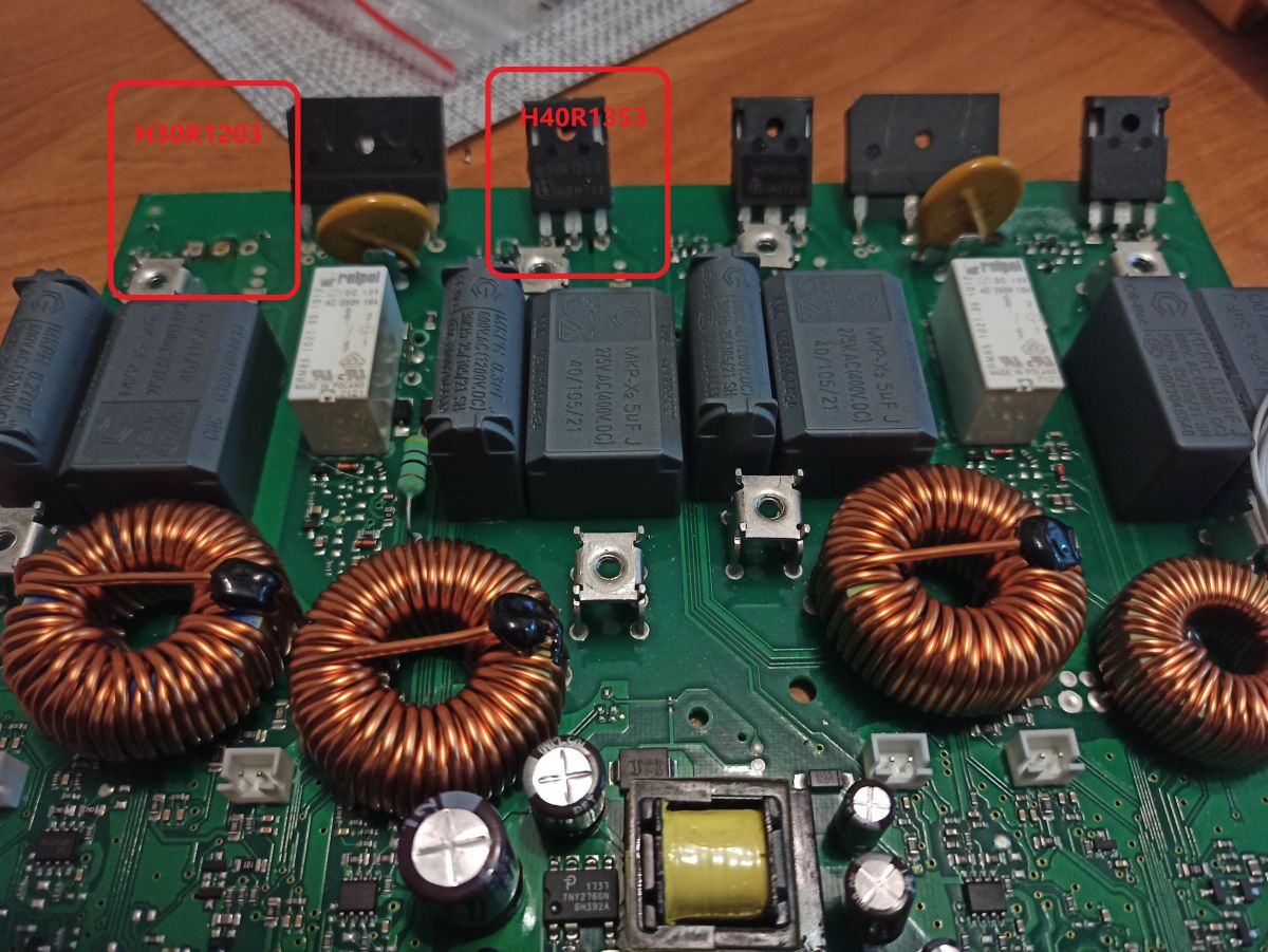 [Rozwiązano] Amica PI6543SUD uszkodzony tranzystor H30R1203 i inne ...