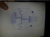 BB-8 zbudowany w oparciu o niewielkiego robota z omnikołami