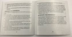 Strony 21–22 instrukcji ZTE z informacjami o gwarancji i ograniczeniu odpowiedzialności