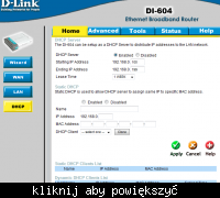 router D-link 604 internet radiowy LAN brak internetu