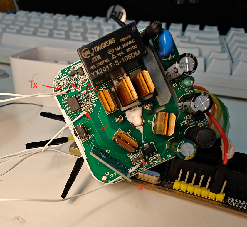 X1S Module with Component Markings X1S electronic module with components and markings on the circuit board.