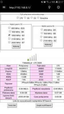 Wybór anteny kierunkowej LTE do Huawei B525s (T-Mobile Domowy) Szczecin