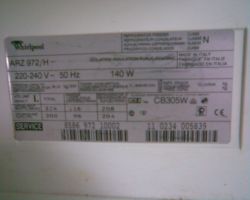 Lodówka Whirlpool ARZ 972/H - demontaż termostatu