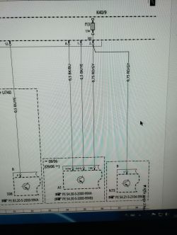 Fragment schematu elektrycznego z modułem K40/9 i bezpiecznikiem F13 7,5 A oraz oznaczeniem 30Z