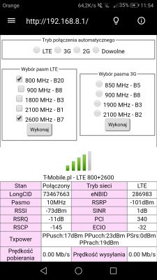 Jaką antenę do LTE 800 wybrać na odległość ok 8km(Huawei B525)?