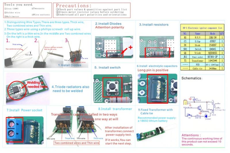 Recenzja; Mini zapalarka/generator HV kit. Recenzja; Mini zapalarka/generator HV kit.