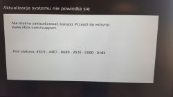 XBOX360 - Po aktualizacji uruchamia się tylko bez dysku z błędem