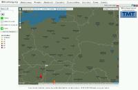 Mapy wyładowań atmosferycznych.