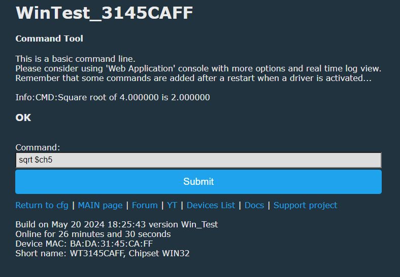 WinTest_3145CAFF Command Tool Interface Command tool interface for WinTest_3145CAFF