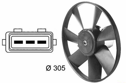 Passat B4 1995 TDI 1z wentylator chłodnicy