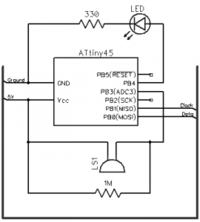 Uruchamianie komputera pukaniem w stół (prosty projekt na AVR)