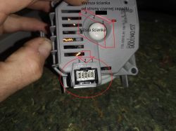 Bosch SMV68N60EU/A7 - podłączenie wtyczki do pompy