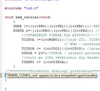 Attiny13 - Przerwanie dla Timer0, przepełnienie stosu