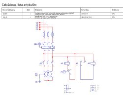 Schemat elektryczny z przekaźnikiem czasowym ETR4-69-W i stycznikiem DILM15-01