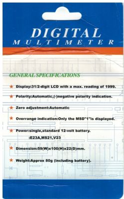 Bardzo tani Mini Multimetr DT83B - Test / Recenzja / Opis Bardzo tani Mini Multimetr DT83B - Test / Recenzja / Opis