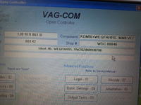 VW Golf 4 AGR 1998 - Pinout licznika, brak kontrolek świec i check engine