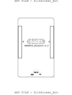 Illustration of XR806AF2L_Baseboard V1.0 PCB with connector and pin labels.