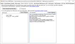 Screenshot of BK7231 Easy UART Flasher showing Tuya config data and offset info