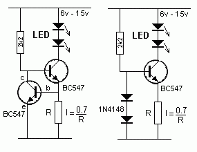 Схема источника тока на 1 а. Генератор стабильного тока на биполярном транзисторе схема. Источник тока на биполярном транзисторе схема. Источник тока на биполярном транзисторе. Источник стабильного тока на транзисторе.
