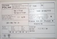 Chłodziarko-zamrażarka Polar TS246C (jedzenie zamarza)