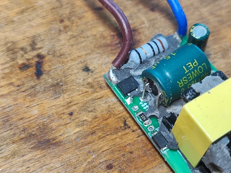 Power Supply Module on Circuit Board Power supply module with components on a circuit board