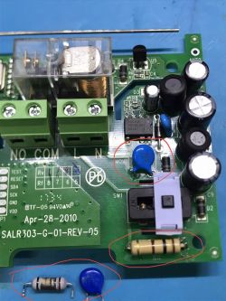 SALR303-G01 Schematic: Identifying Upper Left Corner Resistor Value