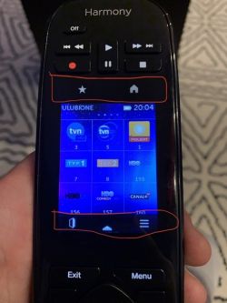 Logitech Harminy One - Uszkodzona taśma ekranu Logitech Harminy One - Uszkodzona taśma ekranu