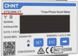 Trójfazowy inteligentny licznik energii Chint DTSU666-CT
