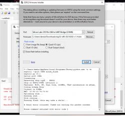 ESP32-A fatal error occurred: Timed out waiting for packet header