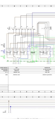 Schemat elektryczny podłączenia generatora do instalacji domowej.