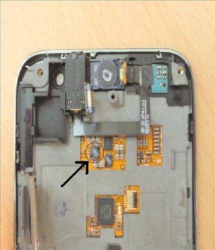SAMSUNG GALAXY S I9000. Uszkodzony element. Co to jest? SAMSUNG GALAXY S I9000. Uszkodzony element. Co to jest?