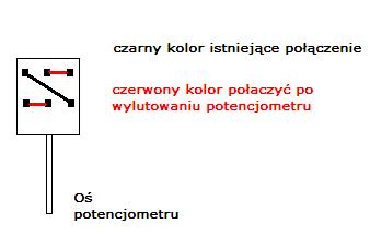 Jak usunąć potencjometr balansu we wzmacniaczu i połączyć nóżki?